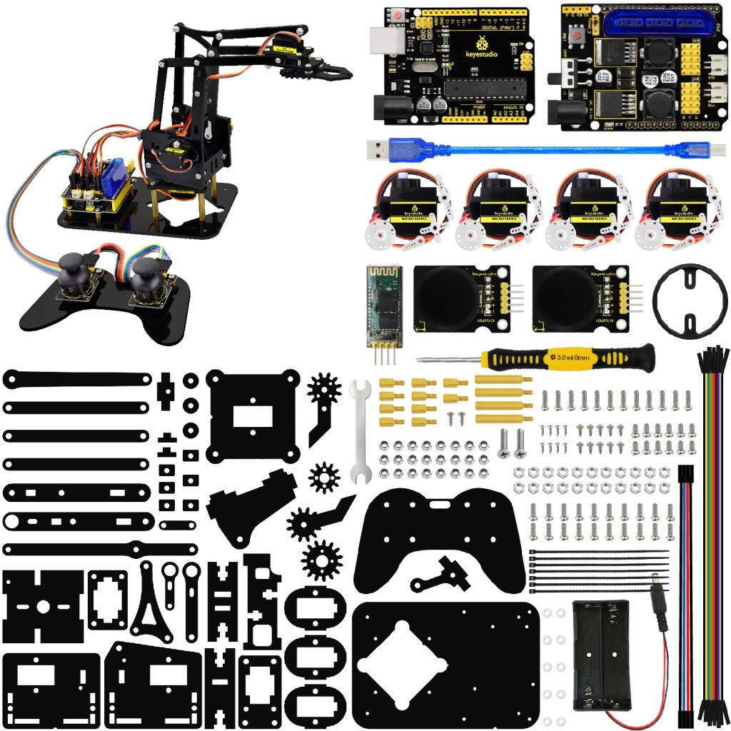 Arduino Lighthouse זרוע רובוטית לבנייה ותכנות מבוססת ארדואינו Arduino - מיקרוביט ישראל ...